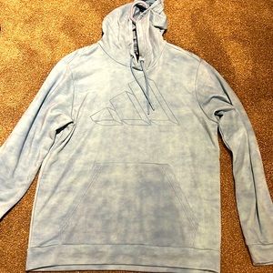 Adidas- Mens blue Adidas hoodie size Medium